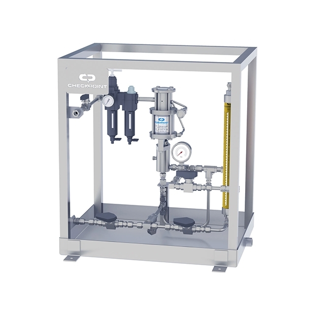 Pneumatic Chemical Pump and Skid (Reciprocating / Plunger Type)